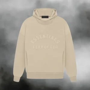 Beige Essentials Hoodie