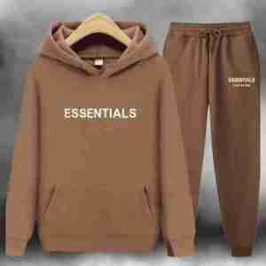 Brown Essentials Tracksuit.