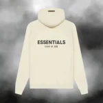 Essentials Cream Knit Hoodie