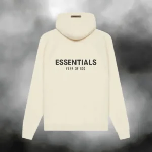 Essentials Cream Knit Hoodie