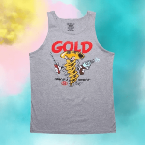 essentials gold heather top