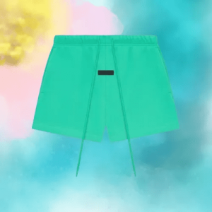 essentials green shorts