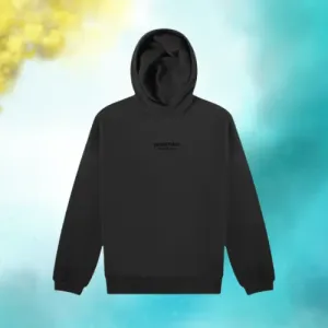 Essentials Jet Black Hoodie