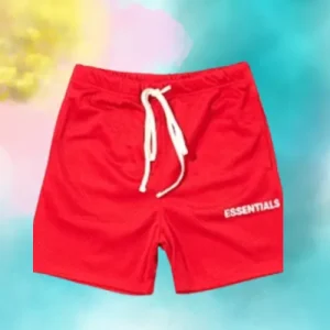 essentials red shorts