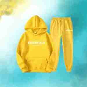 essentials yellow tracksuit