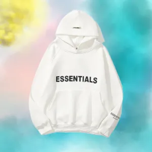 White Essentials Hoodie